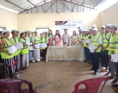 30 Trainees Awarded Certificates After Completing Mason Tiling and Marble Granite Training in Ri Bhoi