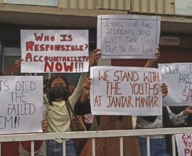 Shillong gathering slams police action against student protesters at Jantar Mantar