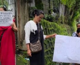 Hawkers stage protest in Shillong, demand elections for TVC to end bias