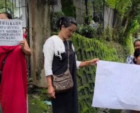 Hawkers stage protest in Shillong, demand elections for TVC to end bias