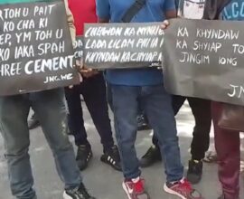 JNC, JSU stage protest at JHADC over Elaka Nongkhlieh land and governance issues