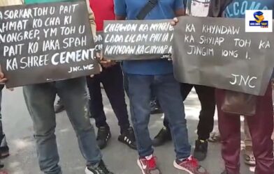 JNC, JSU stage protest at JHADC over Elaka Nongkhlieh land and governance issues