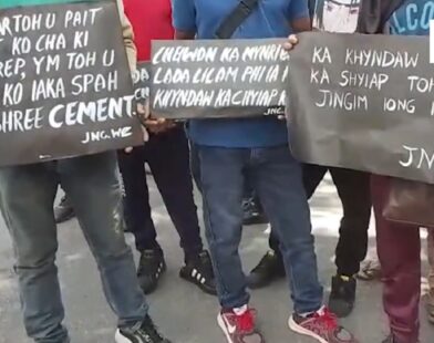 JNC, JSU stage protest at JHADC over Elaka Nongkhlieh land and governance issues