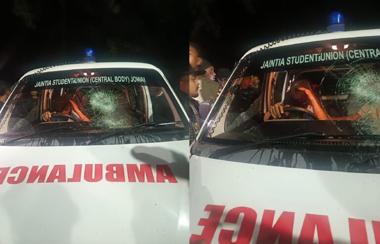 JSU Alleges Ambulance, Medical Team Attacked During Rescue Mission in East Jaintia Hills
