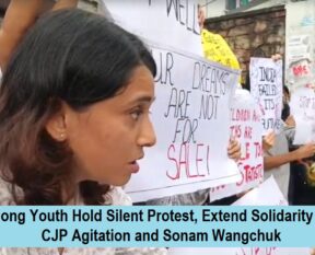 Shillong Youth Hold Silent Protest, Extend Solidarity with CJP Agitation and Sonam Wangchuk