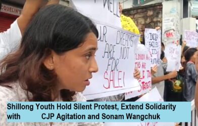 Shillong Youth Hold Silent Protest, Extend Solidarity with CJP Agitation and Sonam Wangchuk