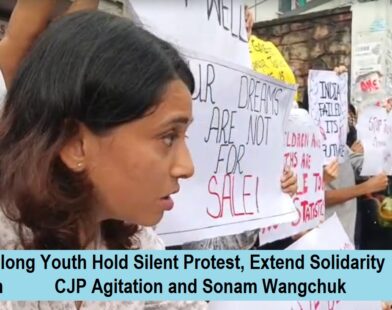 Shillong Youth Hold Silent Protest, Extend Solidarity with CJP Agitation and Sonam Wangchuk