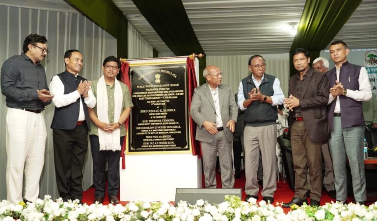 Meghalaya CM lays foundation stone for major road upgrade in SWKH