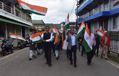 Tiranga Rally Held in Mairang to Promote Patriotism and Nasha Mukt Bharat