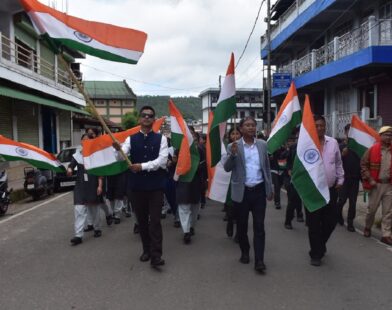 Tiranga Rally Held in Mairang to Promote Patriotism and Nasha Mukt Bharat