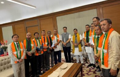 8 UDP MLAs merge with BJP in New Delhi