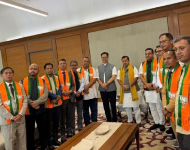 8 UDP MLAs merge with BJP in New Delhi