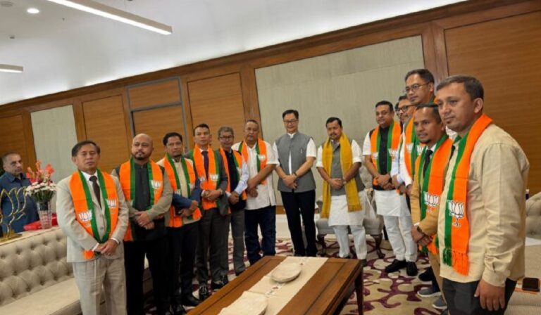 8 UDP MLAs merge with BJP in New Delhi