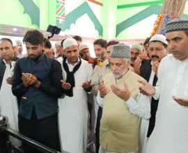 Mian Altaf Ahmad Larvi Lays Foundation Stone for Mosque at Chhajla Ziyarat