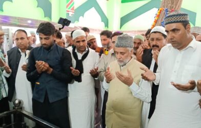 Mian Altaf Ahmad Larvi Lays Foundation Stone for Mosque at Chhajla Ziyarat