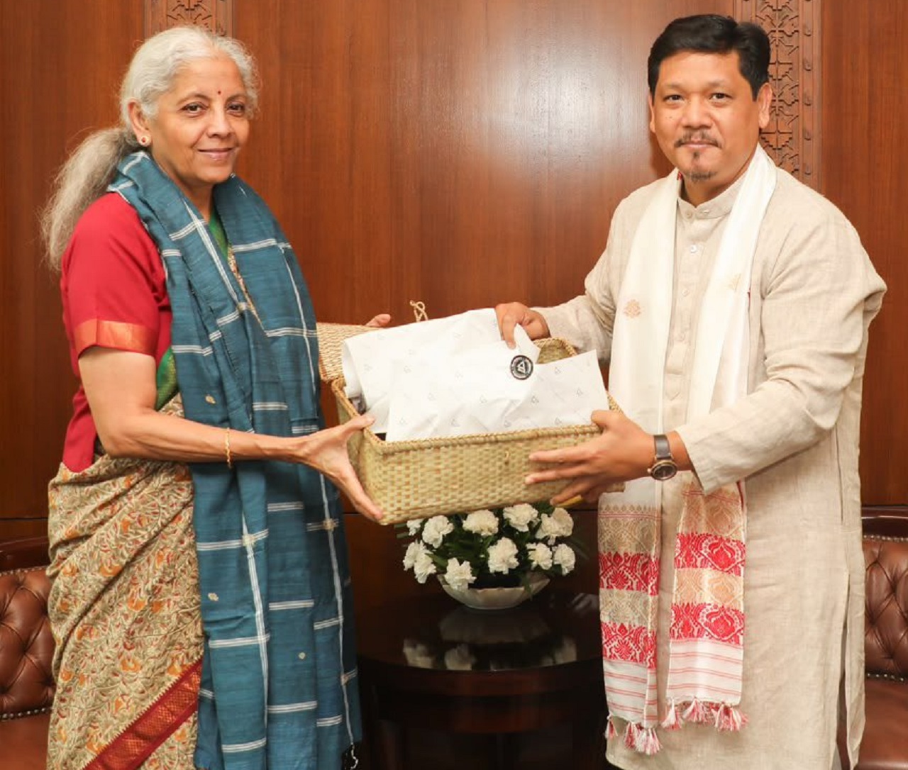 Conrad, Himanta meet Sitharaman; seek boost for NE infra funding