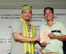 Meghalaya CM distributes 17 land pattas in Ronggi Songgital, calls it “great and satisfying moment”