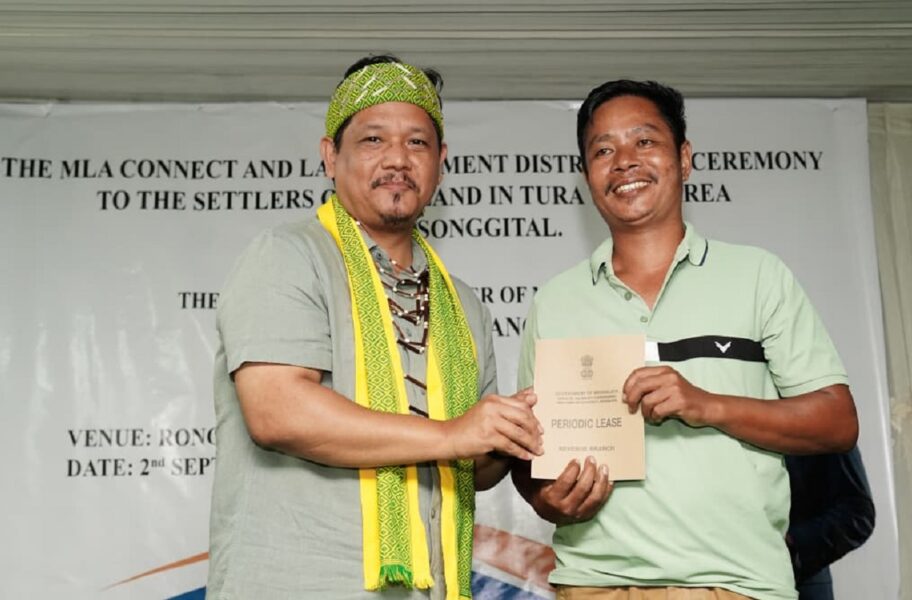 Meghalaya CM distributes 17 land pattas in Ronggi Songgital, calls it “great and satisfying moment”
