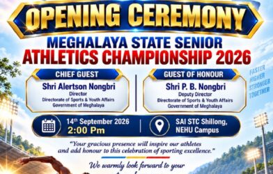 Meghalaya State Senior Athletics Championship 2026 to Begin Monday