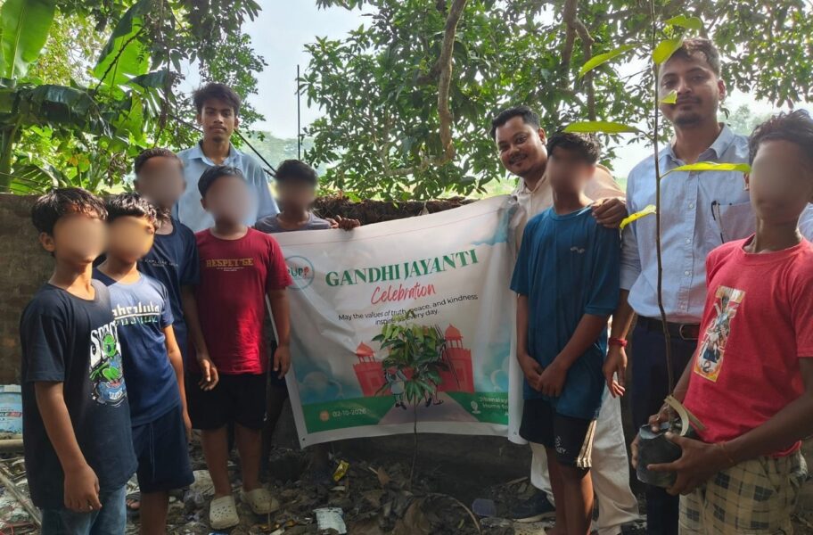 Gandhi Jayanti Marked with Art, Values and Plantation Drive at Jibonalay Azara Boys Home