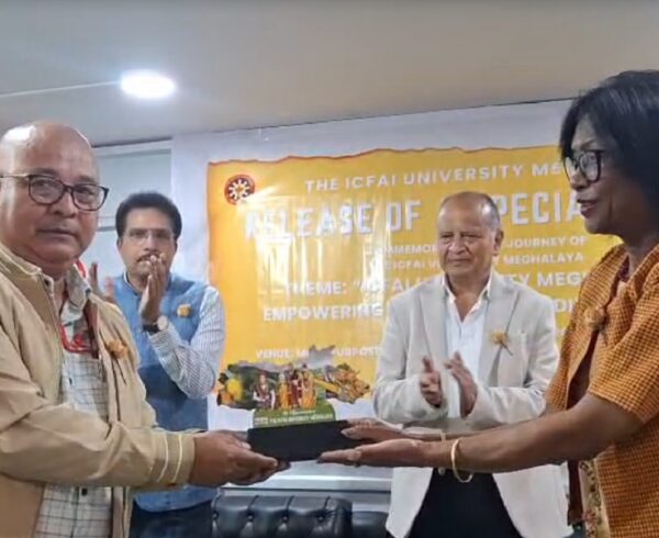 ICFAI University Meghalaya Releases Special Postal Cover to Mark Contribution to Higher Education