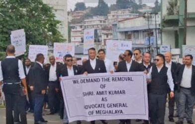 Meghalaya Lawyers Rally for Removal of Advocate General Amit Kumar