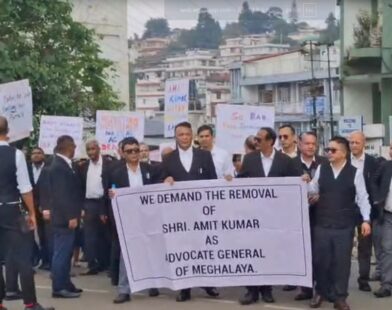 Meghalaya Lawyers Rally for Removal of Advocate General Amit Kumar