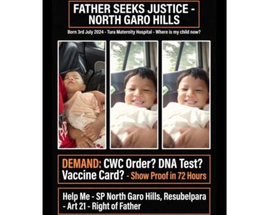 Father Seeks Police Action Over Child’s Placement, Files Complaint in North Garo Hills